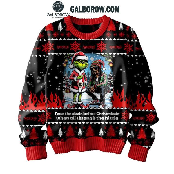 Snoop Dogg Grinch When All Though The Hizzle Christmas Ugly Sweater