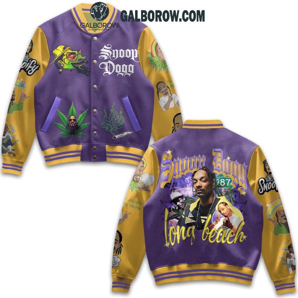 Snoop Dogg Long Beach 2024 Happy Time Baseball Jacket