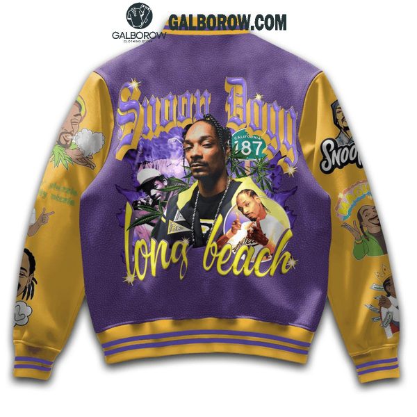 Snoop Dogg Long Beach 2024 Happy Time Baseball Jacket