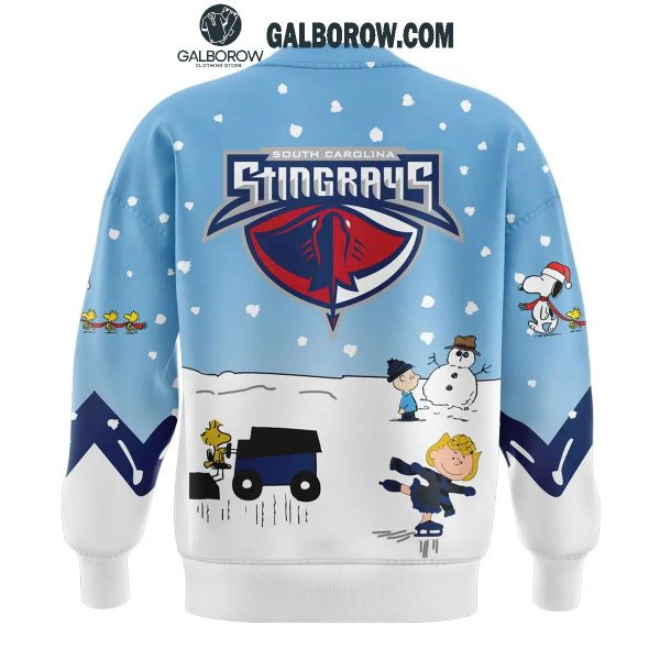 South Carolina Stingrays 2024 Winter Snoopy Holidays Peanuts Sweatshirt Hoodie T-Shirt