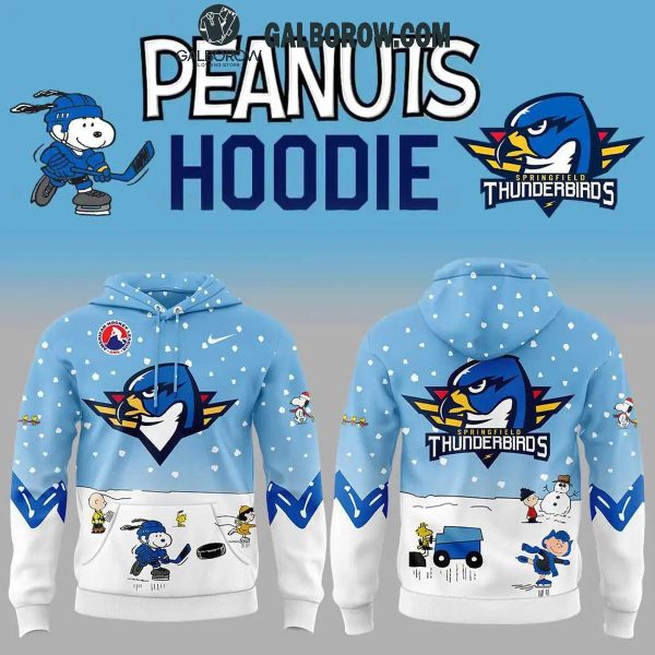 Springfield Thunderbirds 2024 Snoopy In Peanuts Holidays Hoodie T-Shirt