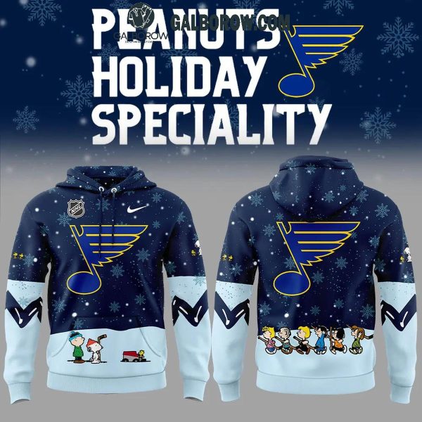 St. Louis Blues Night Of Christmas With Peanuts Snoopy 2024 Hoodie T-Shirt