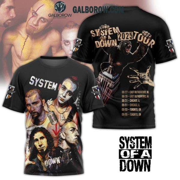 System Of A Down 2025 Tour Celebration Fan Hoodie T-Shirt