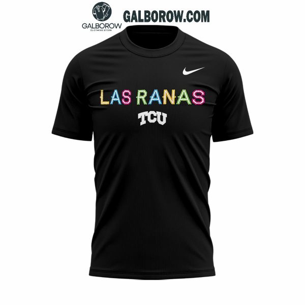 TCU Las Ranas Black Hoodie T Shirt