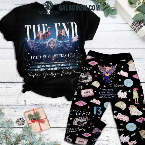 Taylor Swift The End Of The Eras Tour 2024 Fleece Pajamas Set