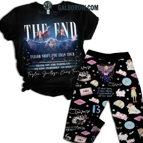 Taylor Swift The End Of The Eras Tour 2024 Fleece Pajamas Set