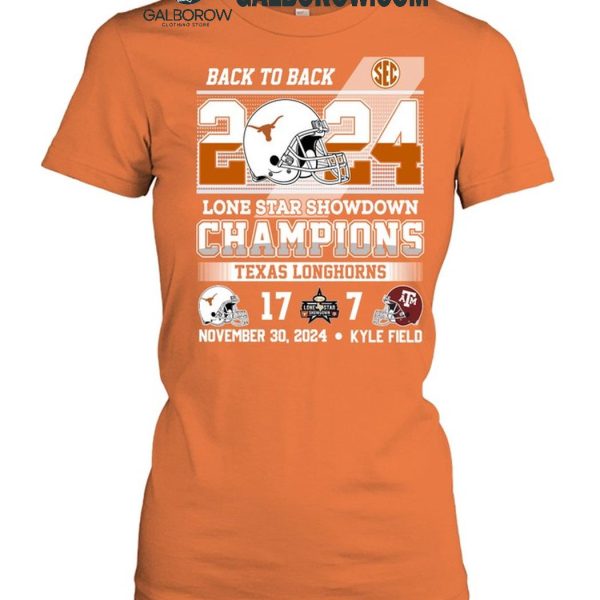 Texas Longhorns 2024 Lone Star Showdown Champs In Kyle Field T Shirt