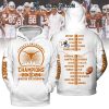 Texas Longhorns Southeastern Conference Football Champions 2024 Orange Hoodie T-Shirt