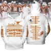 Texas Longhorns Southeastern Conference Football Champions 2024 Orange Hoodie T-Shirt