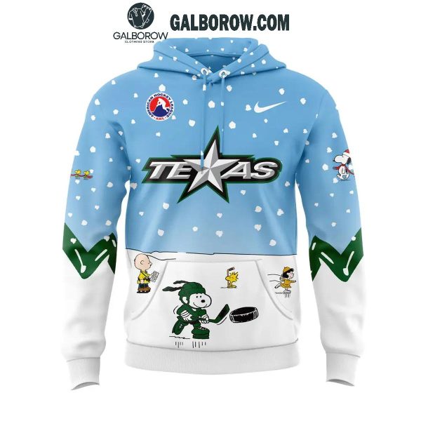 Texas Stars 2024 Winter Snoopy Holidays Peanuts Hoodie T-Shirt