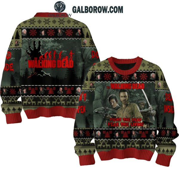 The Walking Dead Fight The Dead Fear The Living 2024 Christmas Ugly Sweater