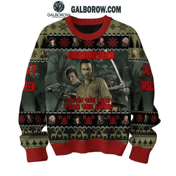 The Walking Dead Fight The Dead Fear The Living 2024 Christmas Ugly Sweater