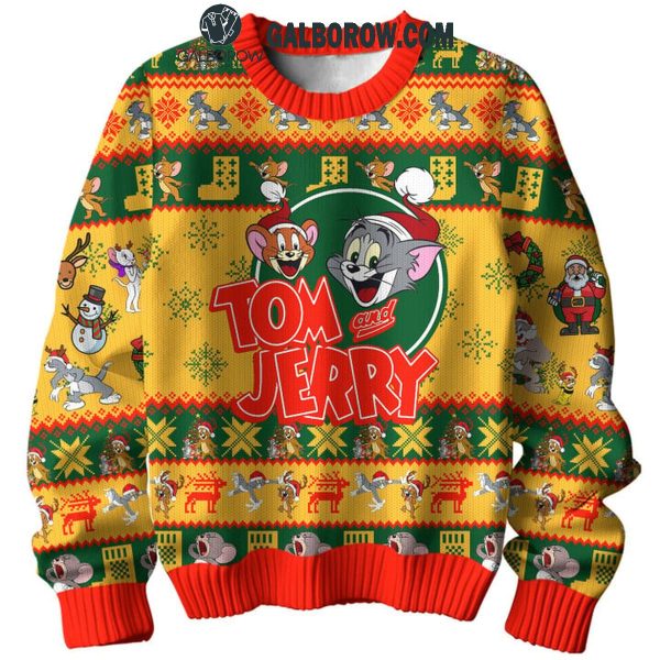 Tom And Jerry Ready For The 2024 Christmas Ugly Sweater