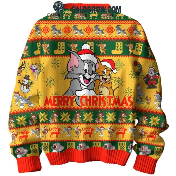 Tom And Jerry Ready For The 2024 Christmas Ugly Sweater