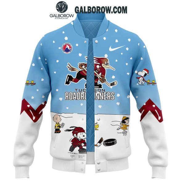 Tucson Roadrunners Snoopy Hockey Time Peanuts Holidays Baseball Jacket