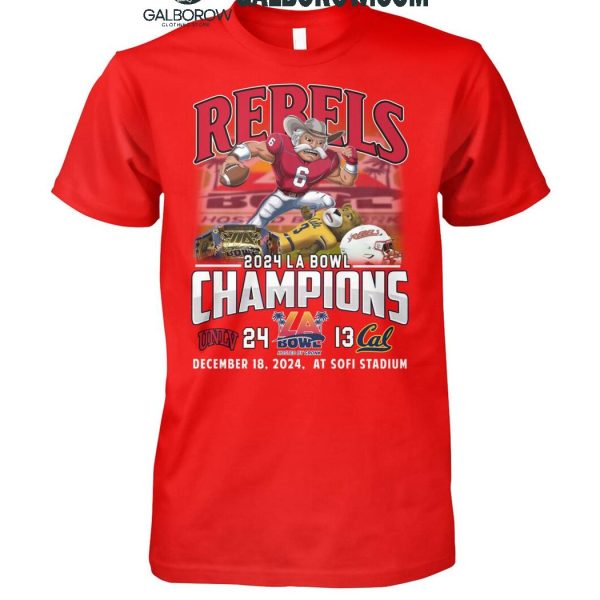 UNLV Rebels Football Team Champions 2024 LA Bowl T-Shirt