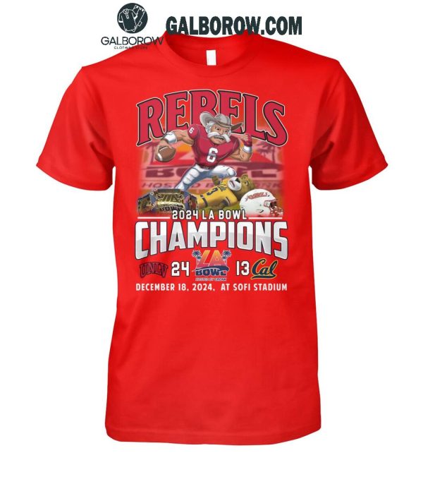 UNLV Rebels Football Team Champions 2024 LA Bowl T-Shirt