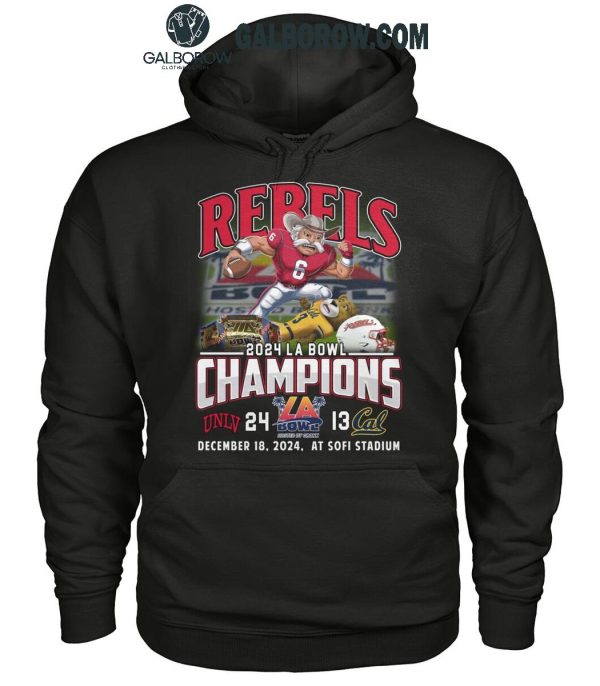 UNLV Rebels Football Team Champions 2024 LA Bowl T-Shirt