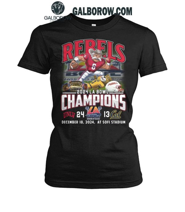 UNLV Rebels Football Team Champions 2024 LA Bowl T-Shirt