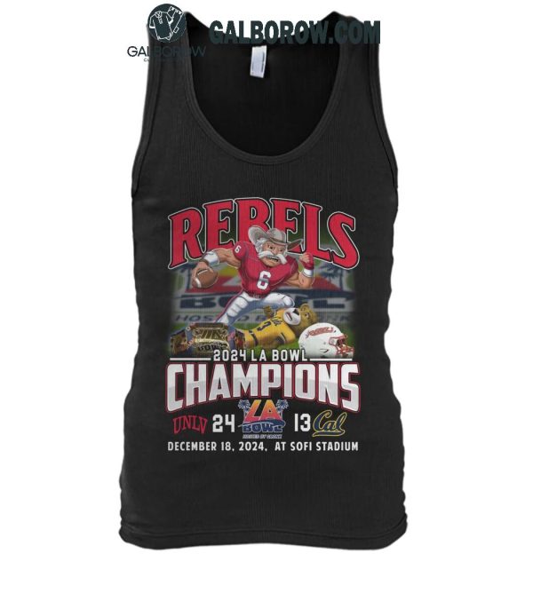 UNLV Rebels Football Team Champions 2024 LA Bowl T-Shirt