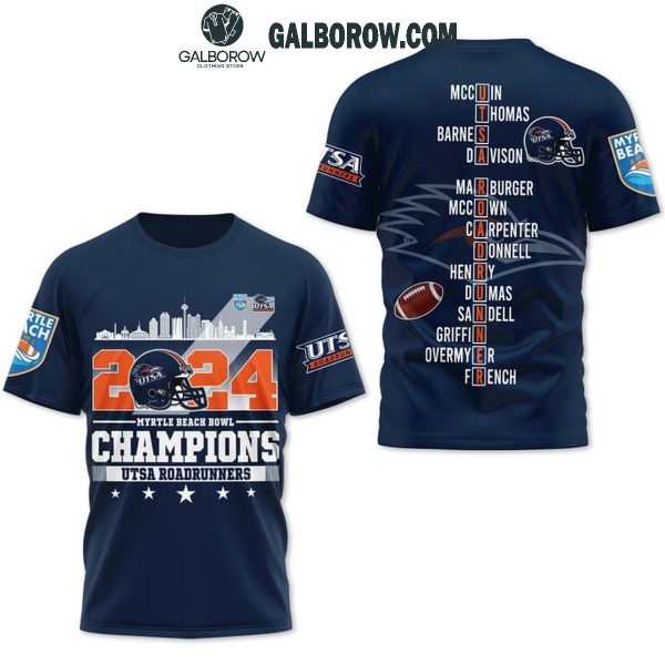 UTSA Roadrunners Myrtle Beach Bowl Champions 2024 Hoodie T-Shirt