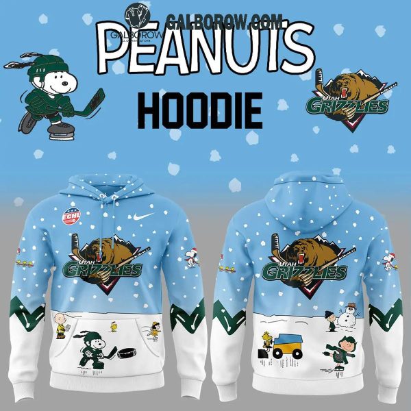 Utah Grizzlies 2024 Snoopy In Peanuts Holidays Hoodie T-Shirt