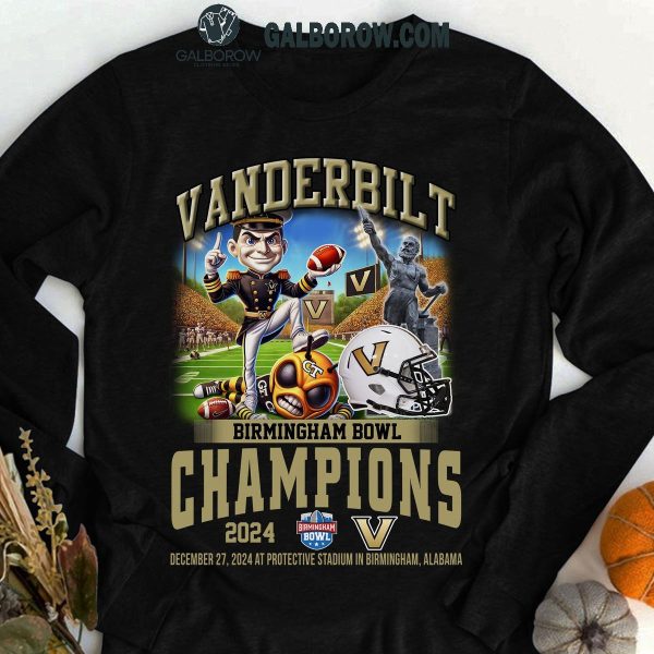 Vanderbilt Commodores Birmingham Bowl Champions 2024 T Shirt