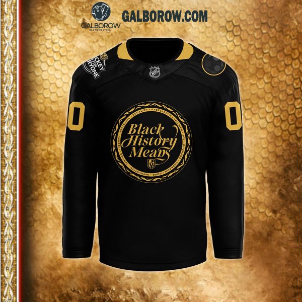 Vegas Golden Knights 2025 Black History Night Personalized Hockey Jersey