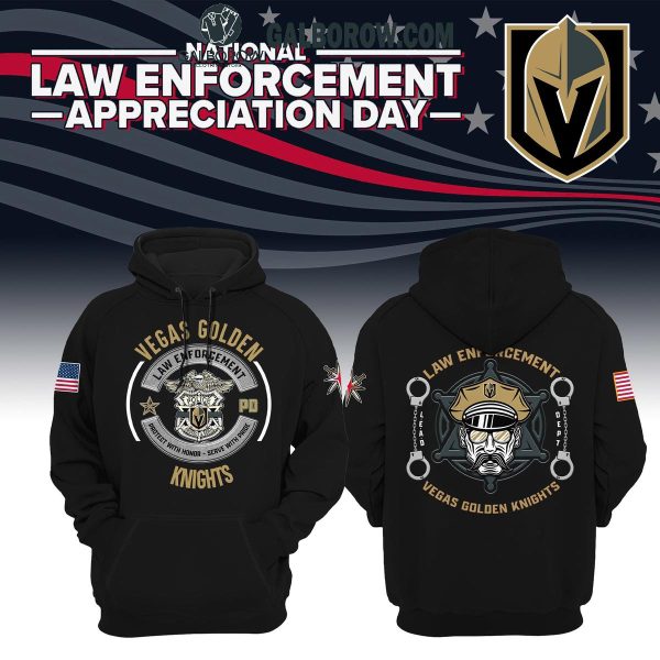 Vegas Golden Knights Celebration Of 2024 Law Enforcement Day Hoodie T-Shirt