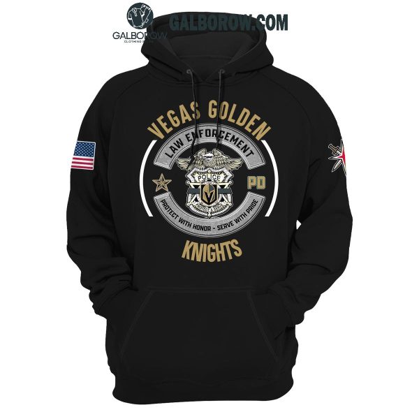 Vegas Golden Knights Celebration Of 2024 Law Enforcement Day Hoodie T-Shirt