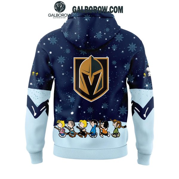 Vegas Golden Knights Cheerful Christmas Of Peanuts Friends 2024 Hoodie T-Shirt