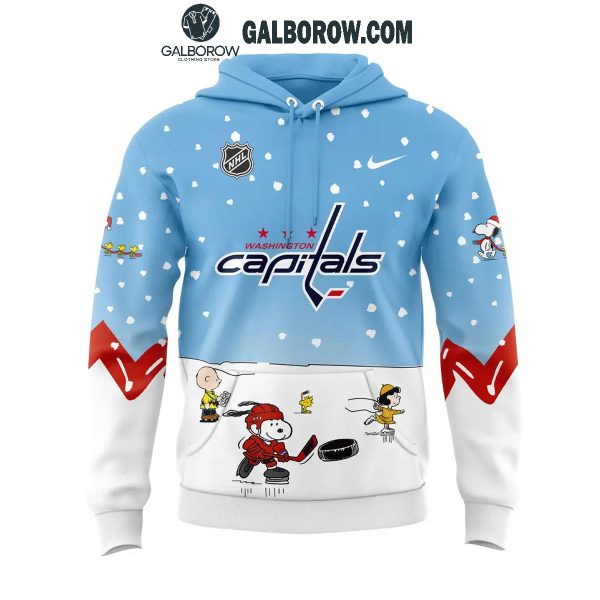 Washington Capitals Cheerful Christmas Of Peanuts Friends 2024 Hoodie T-Shirt