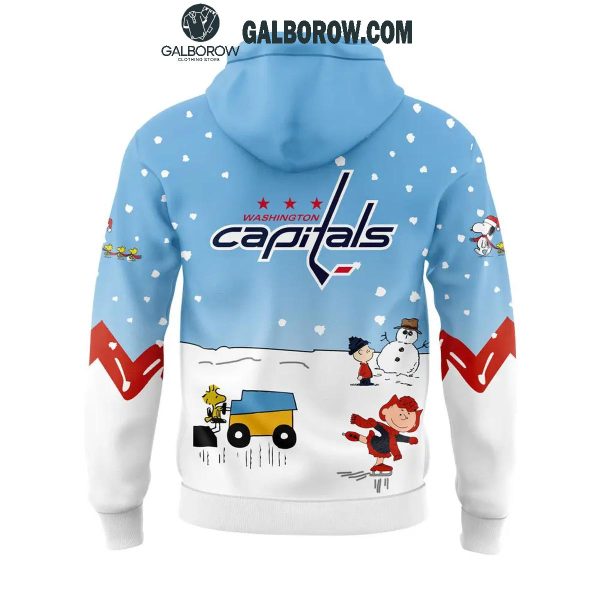 Washington Capitals Cheerful Christmas Of Peanuts Friends 2024 Hoodie T-Shirt