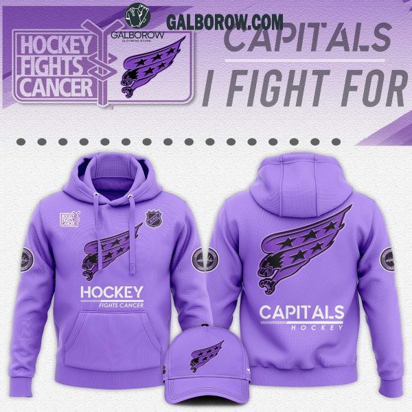 Washington Capitals Hockey Fights Cancer Fight For You Hoodie T-Shirt