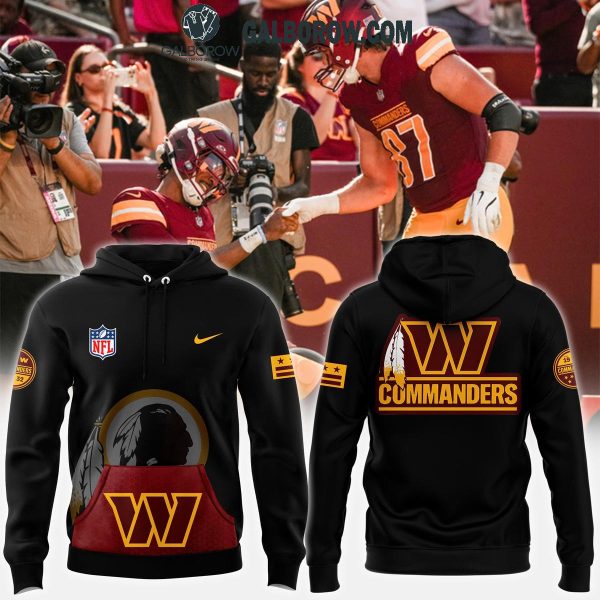 Washington Commanders Men’s Fanatics Football Dark 2024 Hoodie T-Shirt