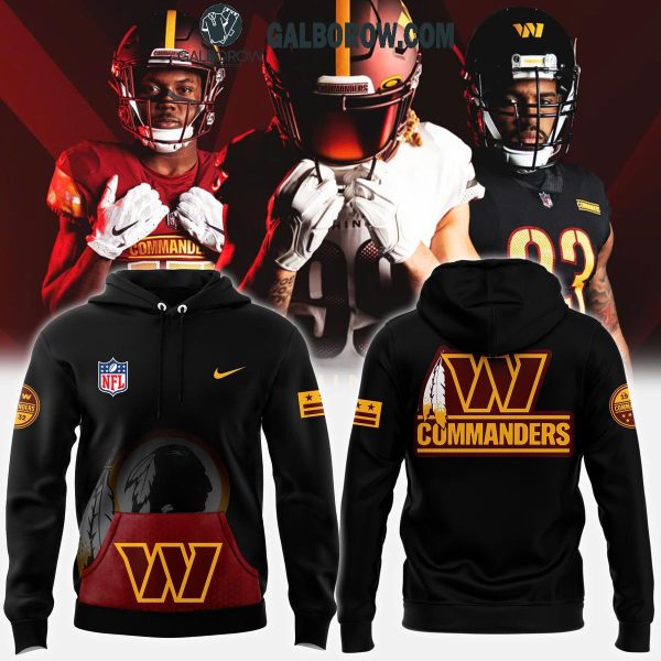 Washington Commanders Men’s Fanatics Football Dark 2024 Hoodie T-Shirt