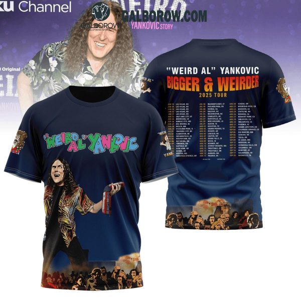 Weird Al Yankovic Bigger And Weirder 2025 Tour Celebration Fan Hoodie T-Shirt