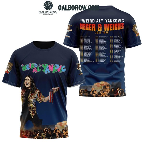 Weird Al Yankovic Bigger And Weirder 2025 Tour Celebration Fan Hoodie T-Shirt