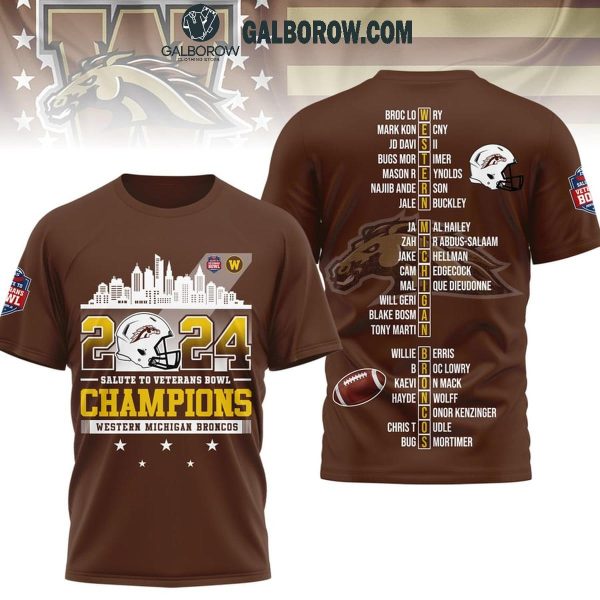 Western Michigan Broncos Champions Salute To Veteran Bowl 2024 Hoodie T-Shirt