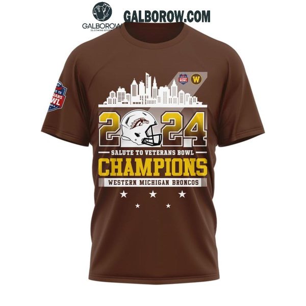 Western Michigan Broncos Champions Salute To Veteran Bowl 2024 Hoodie T-Shirt