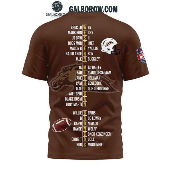 Western Michigan Broncos Champions Salute To Veteran Bowl 2024 Hoodie T-Shirt