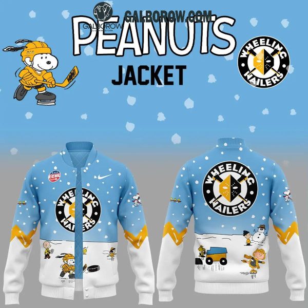 Wheeling Nailers 2024 Winter Holidays Snoopy Peanuts Baseball Jacket