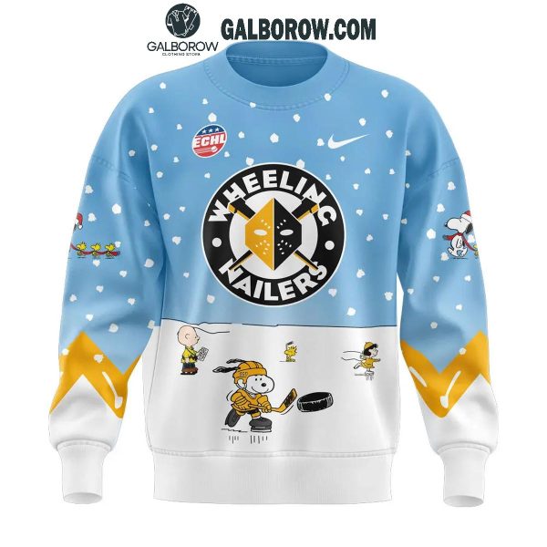 Wheeling Nailers 2024 Winter Snoopy Holidays Peanuts Sweatshirt Hoodie T-Shirt