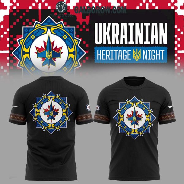 Winnipeg Jets Ukrainian Heritage Night 2025 Hoodie T-Shirt