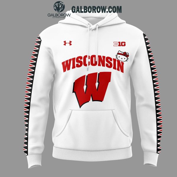 Wisconsin Badgers Hello Kitty Celebration 50 Years Basketball Hoodie T-Shirt