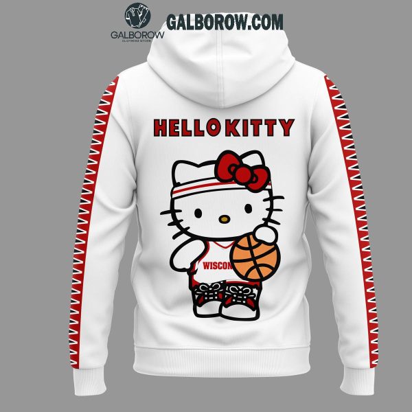 Wisconsin Badgers Hello Kitty Celebration 50 Years Basketball Hoodie T-Shirt