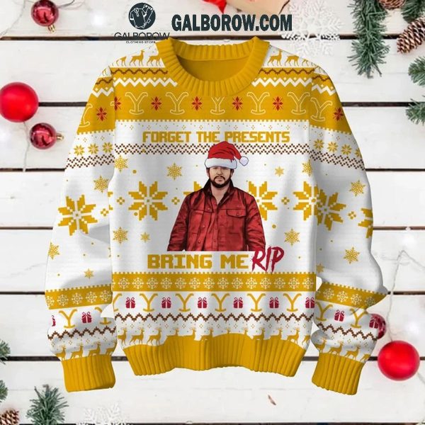 Yellowstone Forget The Presents Bring Me Rip Christmas Ugly Sweater