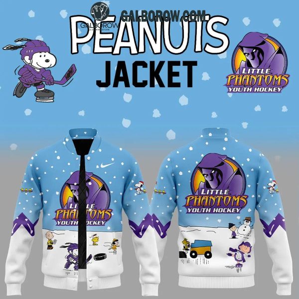 Youngstown Phantoms Peanuts Season Snoopy Hockey Baseball Jacket