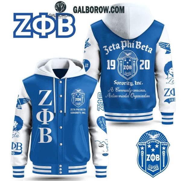 Zeta Phi Beta 1920 A Community-Conscious Organization Baseball Jacket