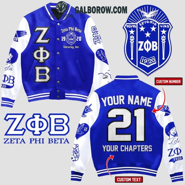 Zeta Phi Beta Fraternity Inc. 1920 In My DNA Personalized Baseball Jacket